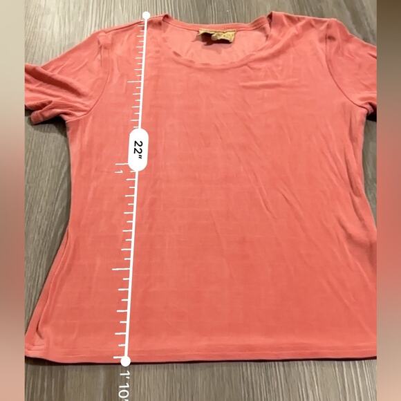Double D Ranch Coral Pink Short Sleeve Basic Tee Shirt Size XS‎ - Picture 8 of 8